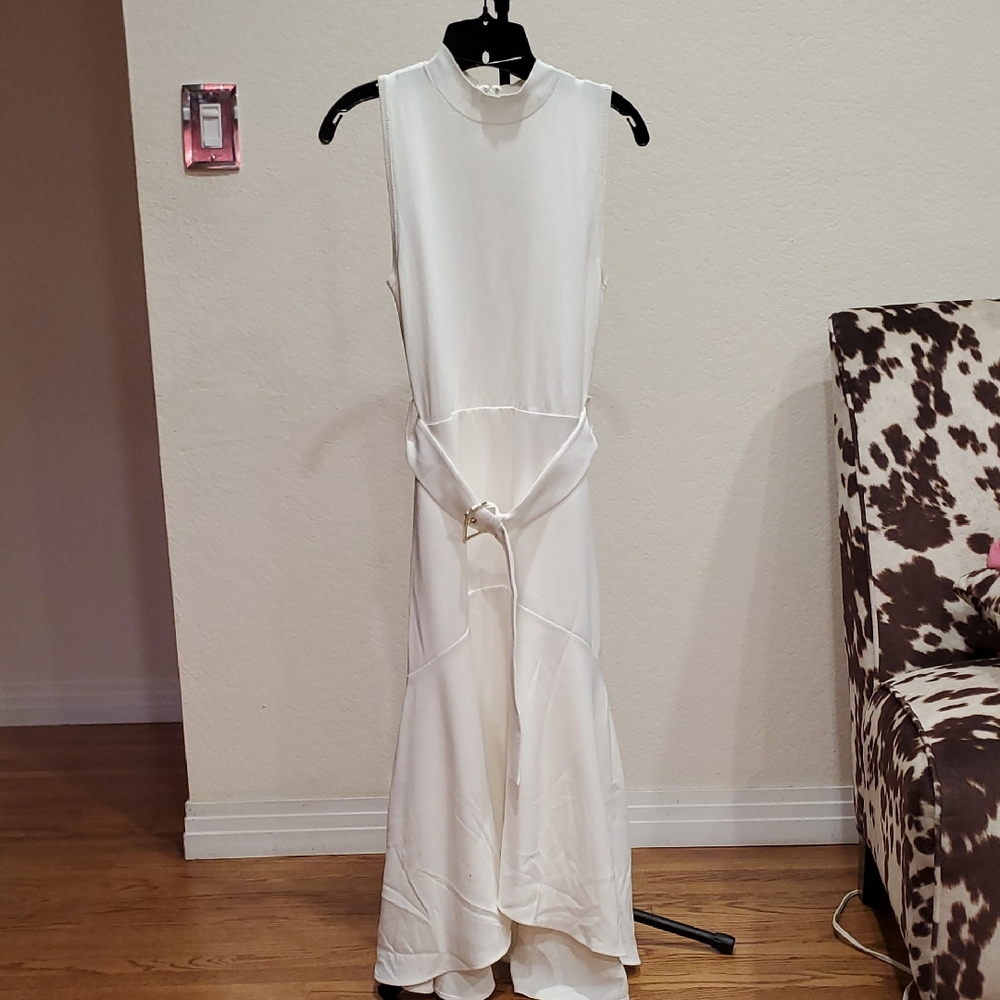 Ted Baker White Midi Dress - Sz 4 - 6